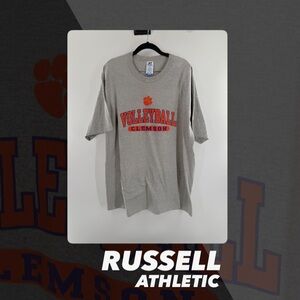 EUC Russell Athletic Clemson Volleyball Graphic Tee Shirt